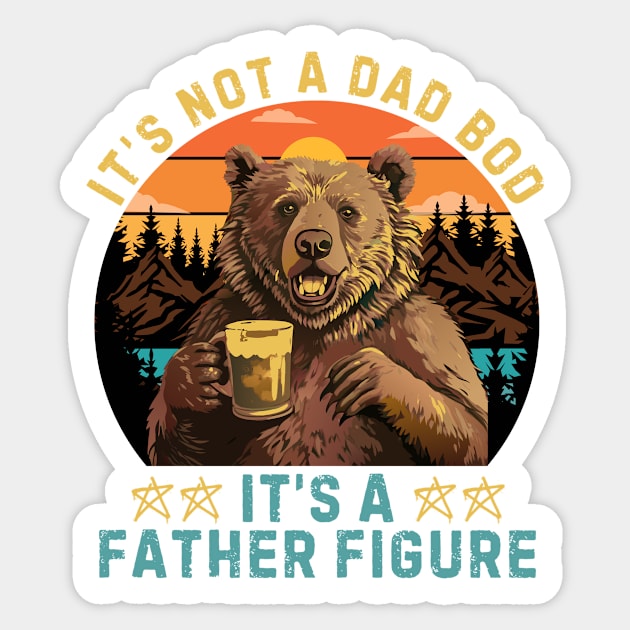 Bear Bear Lover Dad Bod Sticker by The WYLD Tribe